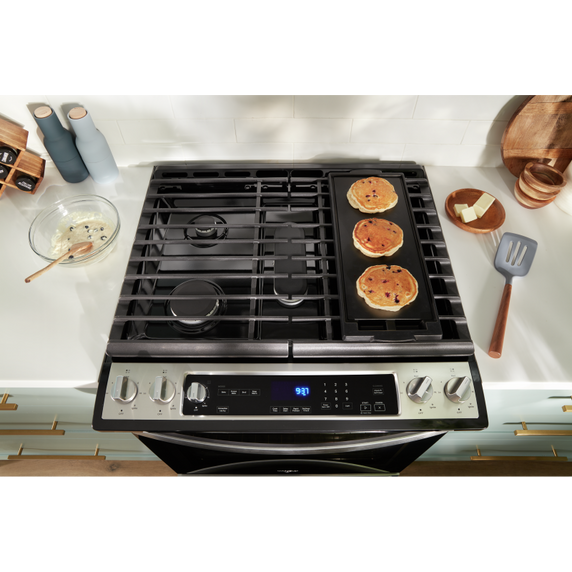 Cuisinière au gaz Whirlpool® 7 en 1 avec four à friture à l’air - 5.8 pi cu WEG745H0LZ