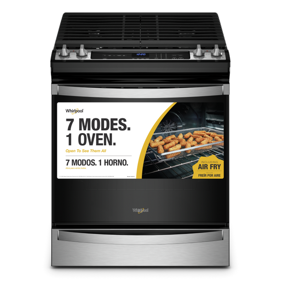 Cuisinière au gaz Whirlpool® 7 en 1 avec four à friture à l’air - 5.8 pi cu WEG745H0LZ