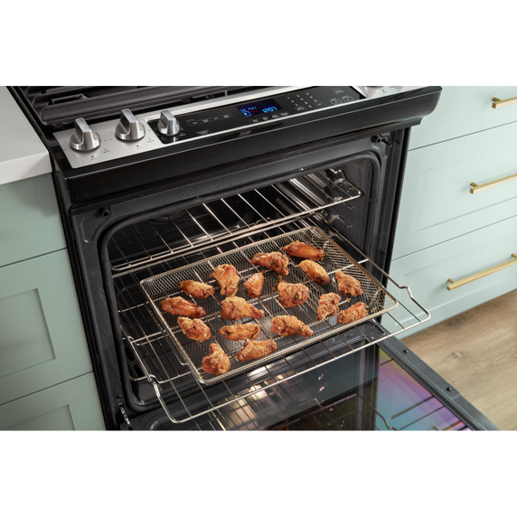 Cuisinière au gaz Whirlpool® 7 en 1 avec four à friture à l’air - 5.8 pi cu WEG745H0LZ