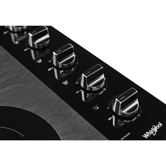 Whirlpool® Table de cuisson électrique en vitrocéramique avec deux éléments radiants doubles - 30 po WCE77US0HB