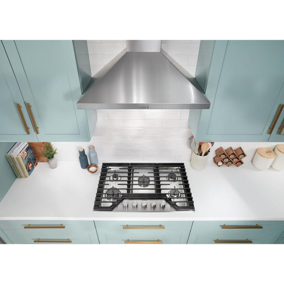Whirlpool® Hotte de cuisinière murale incurvée en verre - 30 po WVW51UC0LS