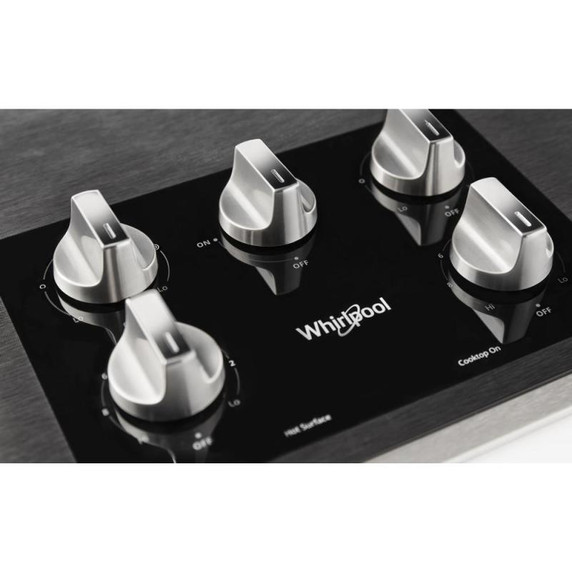 Whirlpool® Table de cuisson électrique en vitrocéramique avec deux éléments radiants doubles - 36 po WCE77US6HS