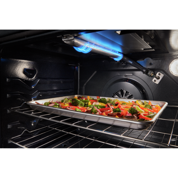 Cuisinière au gaz 5 en 1 avec four à friture à l’air - 5 pi cu Whirlpool® WFG550S0LV