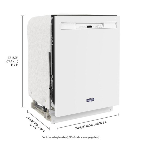 Maytag® Lave-vaisselle à cuve en acier inoxydable avec filtration à puissance double MDB4949SKW