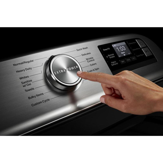Maytag® Laveuse intelligente à chargement vertical avec bouton Extra Power - 6.0 pi cu MVW7230HC Maytag® Laveuse intelligente à chargement vertical avec bouton Extra Power - 6.0 pi cu MVW7230HC