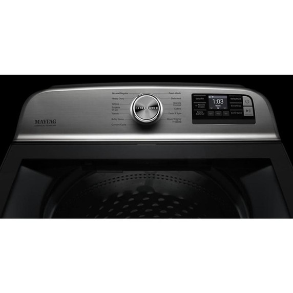 Maytag® Laveuse intelligente à chargement vertical avec bouton Extra Power - 6.0 pi cu MVW7230HC Maytag® Laveuse intelligente à chargement vertical avec bouton Extra Power - 6.0 pi cu MVW7230HC