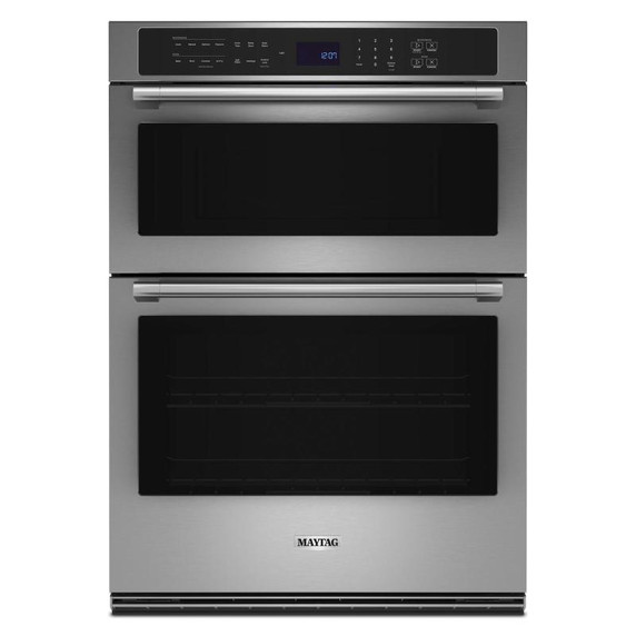 Maytag® Four mural combiné avec four à micro-ondes à friture à air et panier - 30 po - 6,4 pi cu MOEC6030LZ