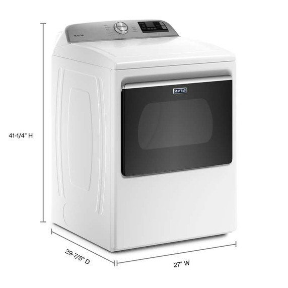 Maytag® Sécheuse intelligente électrique avec bouton Extra Power - 7.4 pi cu YMED6230HW