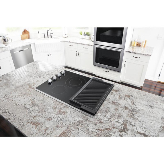 Maytag® Table de cuisson électrique avec grille et plaque chauffante réversibles - 30 po MEC8830HS Maytag® Table de cuisson électrique avec grille et plaque chauffante réversibles - 30 po MEC8830HS