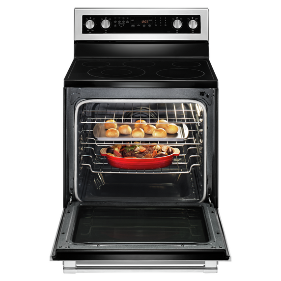 Cuisinière électrique avec convection véritable et préchauffage rapide - 30 po - 6.4 pi cu Maytag® YMER8800FZ