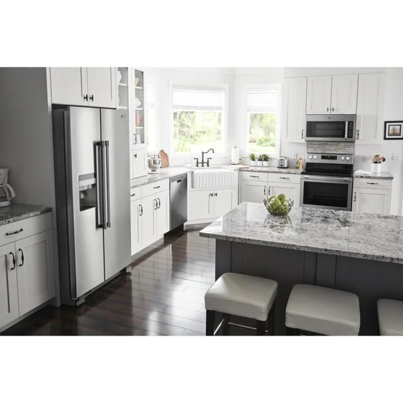 Maytag® Réfrigérateur côte à côte avec distributeur extérieur d’eau et de glaçons - 36 po - 25 pi cu MSS25C4MGZ