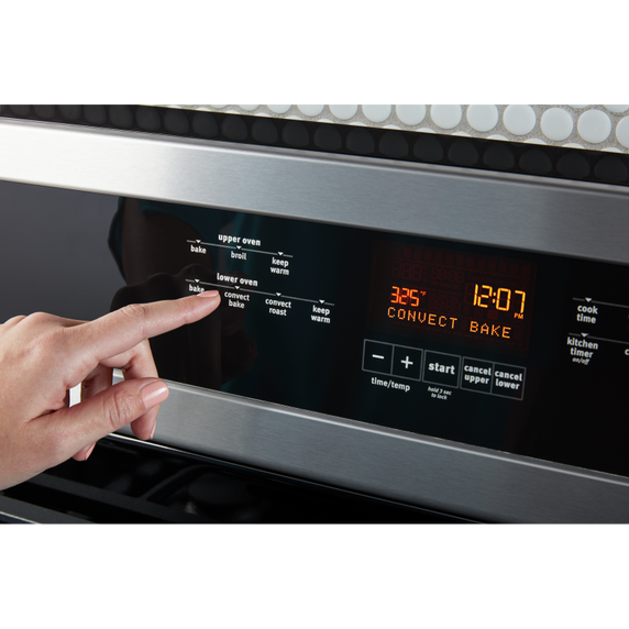 Cuisinière au gaz à four double avec convection véritable - 30 po - 6 pi cu Maytag® MGT8800FZ