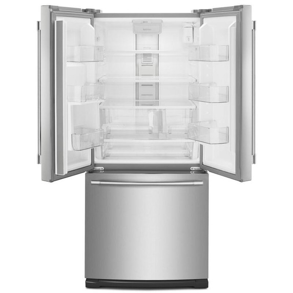 Maytag® Réfrigérateur à portes françaises avec distributeur d’eau extérieur - 30 po - 20 pi cu MFW2055FRZ Maytag® Réfrigérateur à portes françaises avec distributeur d’eau extérieur - 30 po - 20 pi cu MFW2055FRZ