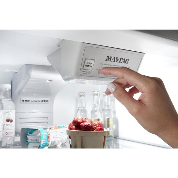 Maytag® Réfrigérateur à congélateur supérieur et fonction PowerCold®, 30 po, 18 pi3 MRT118FFFE