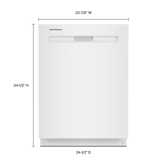 Lave-vaisselle à panier de troisième niveau et filtration à puissance double Maytag® MDB8959SKW