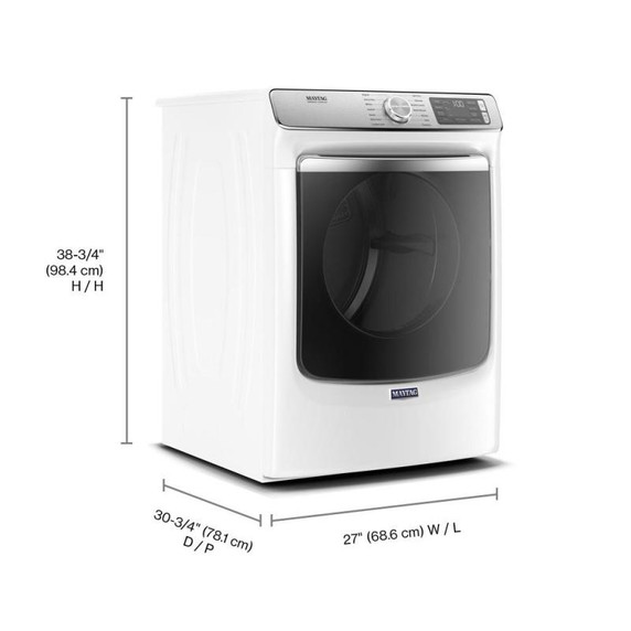 Maytag® Sécheuse au gaz avec fonction Extra Power et cycle de séchage rapide - 7.3 pi cu MGD8630HW