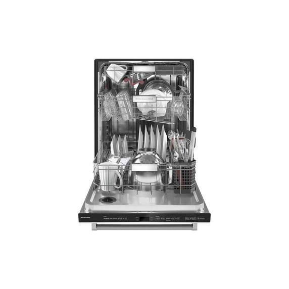 Kitchenaid® Lave-vaisselle avec troisième panier 360° Max Jets™ et éclairage à DEL - 44 dBA KDTM704KPS Kitchenaid® Lave-vaisselle avec troisième panier 360° Max Jets™ et éclairage à DEL - 44 dBA KDTM704KPS