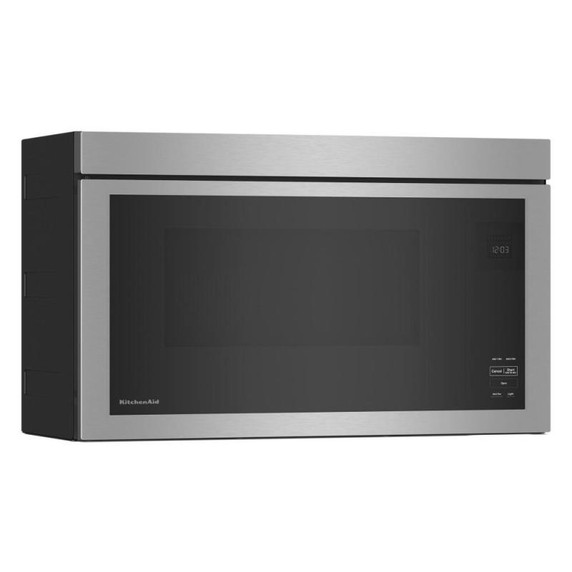 Kitchenaid® Four à micro-ondes à hotte intégrée encastré au design affleurant YKMMF330PPS