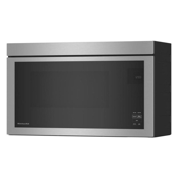 Kitchenaid® Four à micro-ondes à hotte intégrée encastré au design affleurant YKMMF330PPS