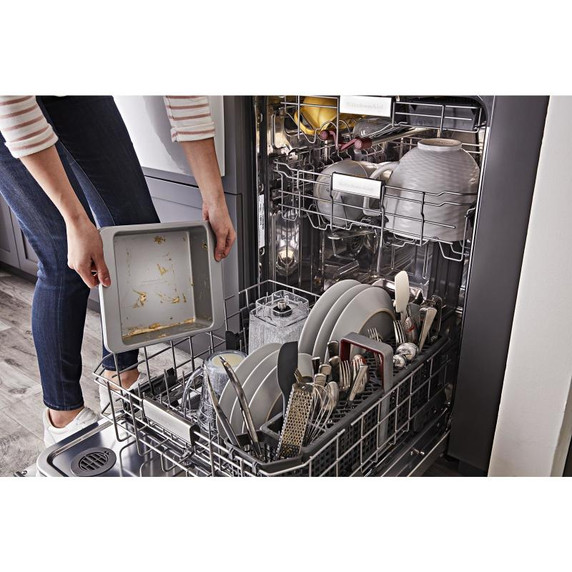 Kitchenaid® Lave-vaisselle à troisième panier 360° Max Jets™ avec système de séchage activé par ventilateur ProDry™ - 44 dBA KDTM604KPS