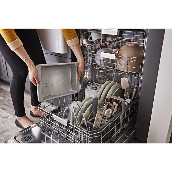 Kitchenaid® Lave-vaisselle à troisième panier 360° Max Jets™ avec système de séchage activé par ventilateur ProDry™ - 44 dBA KDTM604KPS