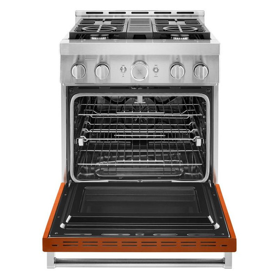 Cuisinière commerciale intelligente au gaz KitchenAid®, 4 brûleurs, 30 po KFGC500JSC