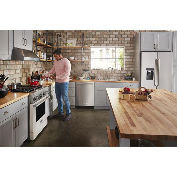 Cuisinière commerciale intelligente au gaz KitchenAid®, 4 brûleurs, 30 po KFGC500JMH Cuisinière commerciale intelligente au gaz KitchenAid®, 4 brûleurs, 30 po KFGC500JMH