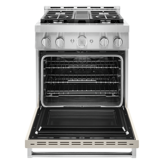 Cuisinière commerciale intelligente au gaz KitchenAid®, 4 brûleurs, 30 po KFGC500JMH