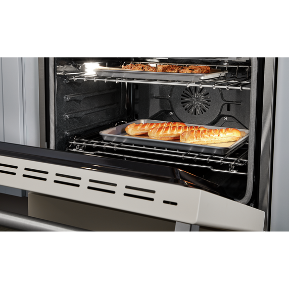 Cuisinière commerciale intelligente au gaz KitchenAid®, 4 brûleurs, 30 po KFGC500JMH