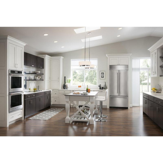 Kitchenaid® Réfrigérateur encastré à portes françaises, acier inoxydable, 20.8 pi cu, 36 po KBFN506ESS