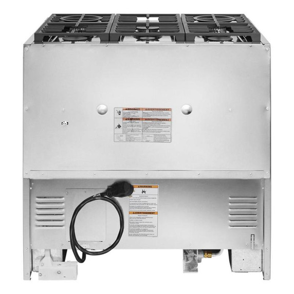 Cuisinière commerciale intelligente bicombustible KitchenAid®, 6 brûleurs, 36 po KFDC506JMB Cuisinière commerciale intelligente bicombustible KitchenAid®, 6 brûleurs, 36 po KFDC506JMB