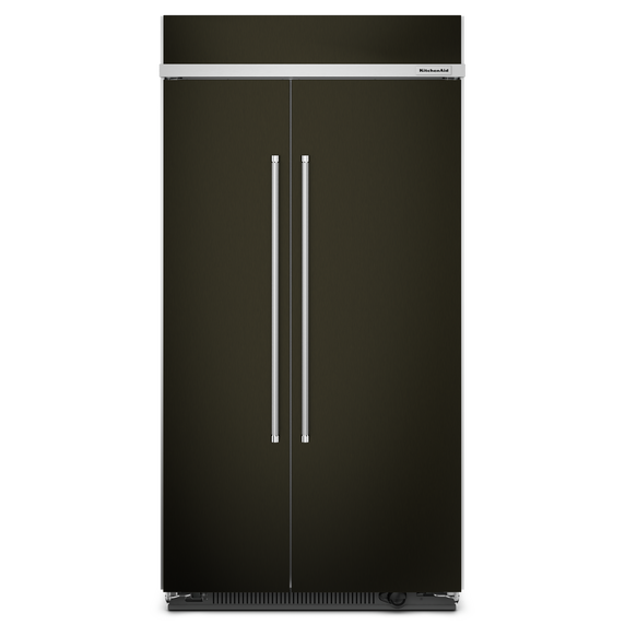 Réfrigérateur encastré côte à côte à fini printshield™ - 42 po - 25.5 pi cu KitchenAid® KBSN702MBS