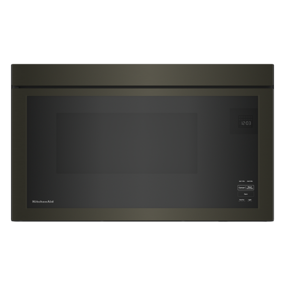 Four à micro-ondes à hotte intégrée au design encastré affleurant KitchenAid® YKMMF330PBS