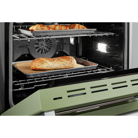 Cuisinière commerciale intelligente au gaz KitchenAid®, 4 brûleurs, 30 po KFGC500JAV