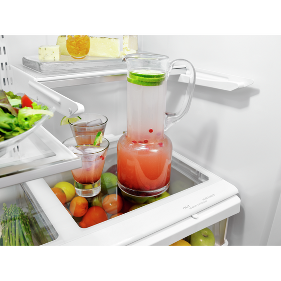 Réfrigérateur à portes françaises, profondeur standard, 25 pi cu, 36 po KitchenAid® KRFF305ESS