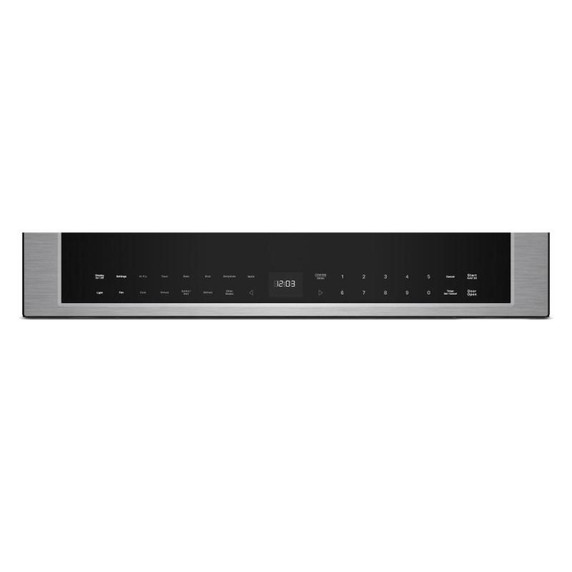 Kitchenaid® Four à micro-ondes à hotte intégrée multifonctions au design encastré affleurant YKMMF530PPS