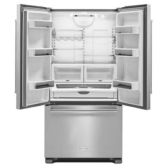 Réfrigérateur à portes françaises à profondeur de comptoir avec distributeur intérieur - 22 pi cu - 36 po KitchenAid® KRFC302ESS