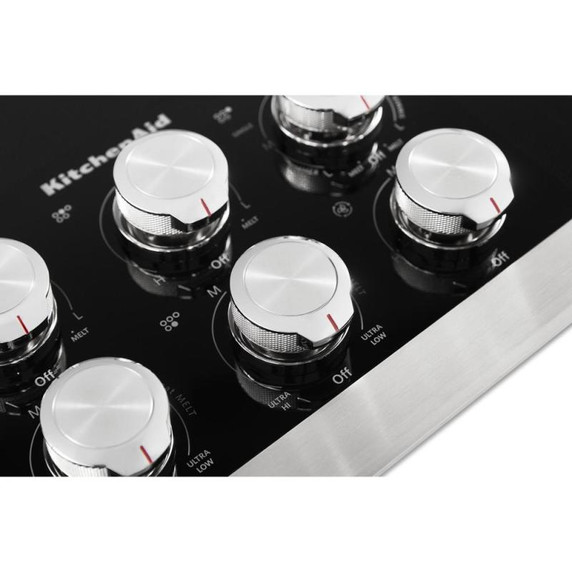 Kitchenaid® Table de cuisson électrique à évacuation descendante avec 5 éléments - 36 po KCED606GSS