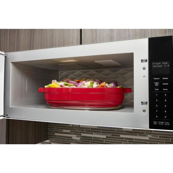 Kitchenaid® Four à micro-ondes à hotte intégrée et profil bas - 900 watts - 30 po YKMLS311HWH