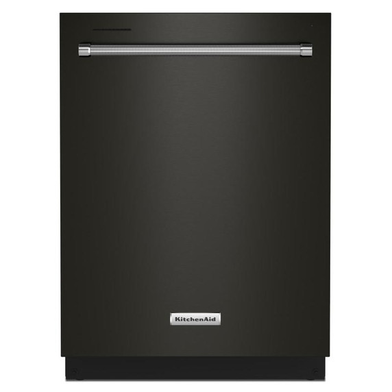 Kitchenaid® Lave-vaisselle à fini PrintShieldTM avec panier de troisième niveau pour ustensiles - 39 dBA KDTE204KBS