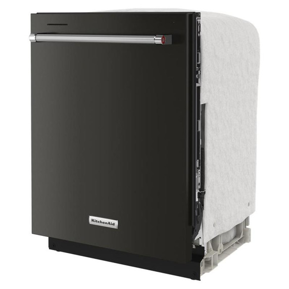 Kitchenaid® Lave-vaisselle à fini PrintShieldTM avec panier de troisième niveau pour ustensiles - 39 dBA KDTE204KBS