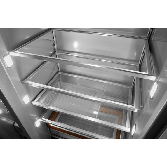 Réfrigérateur encastré côte à côte avec distributeur - 48 po - 29.4 pi cu KitchenAid® KBSD708MBS