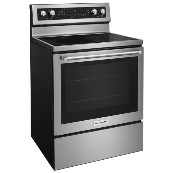 Kitchenaid® Cuisinière électrique à convection avec 5 éléments - 30 po YKFEG500ESS
