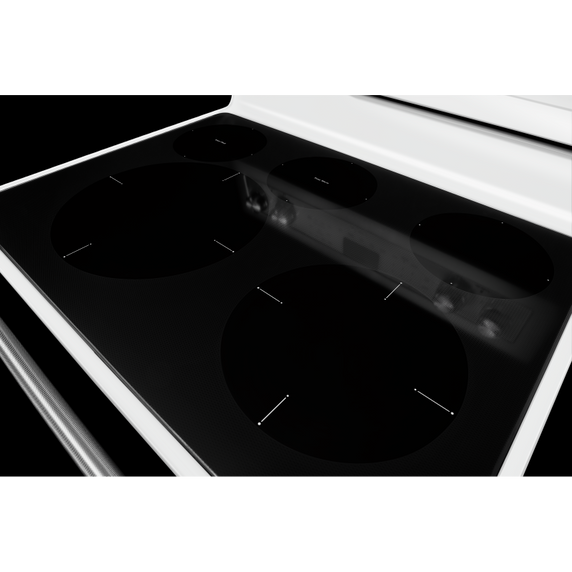 Cuisinière au electrique à convection avec 5 éléments - 30 po KitchenAid® YKFEG500EWH