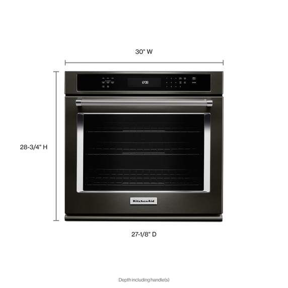 KitchenAid® Four encastré simple avec convection véritable EvenHeatTM - 30 po KOSE500EBS