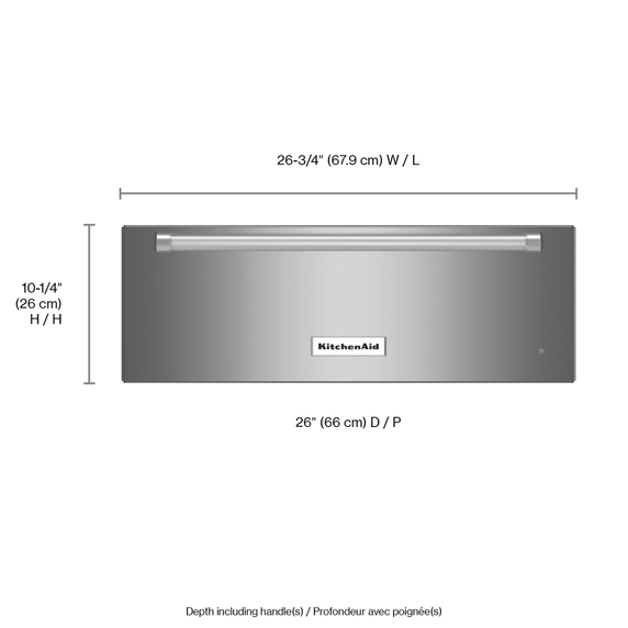 Tiroir-réchaud et mijoteuse de 27 po KitchenAid® KOWT107ESS