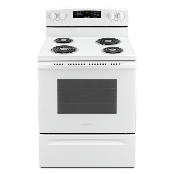 Cuisinière électrique amana® avec option d’autonettoyage, 30 po Amana® YACR4503SFW