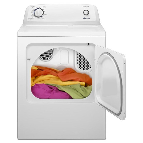Amana® Sécheuse au gaz à chargement vertical de 6.5 pi cu avec contrôle de séchage automatique NGD4655EW