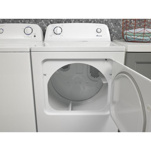 Amana® Sécheuse au gaz à chargement vertical de 6.5 pi cu avec contrôle de séchage automatique NGD4655EW