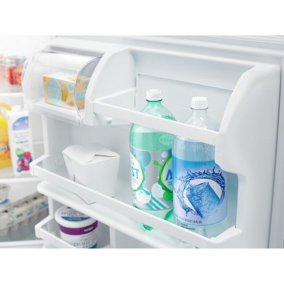 Réfrigérateur à congélateur supérieur amana® de 30 po avec tablettes en verre - capacité de 18 pi³ Amana® ART318FFDS